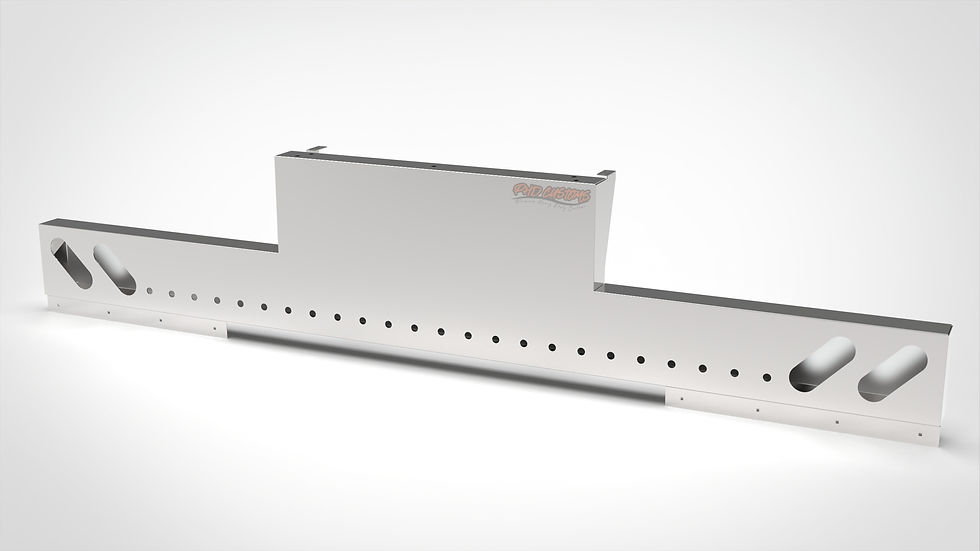 Thumbnail: INVERTED T-BARS WITH ANGLED OVAL LIGHT HOLES