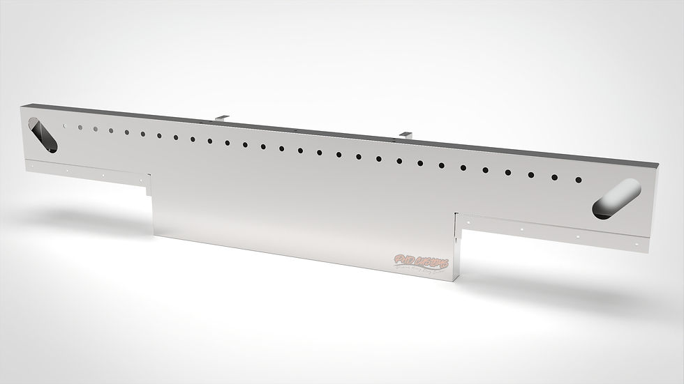 Thumbnail: REAR T-BARS WITH ANGLED OVAL LIGHT HOLES