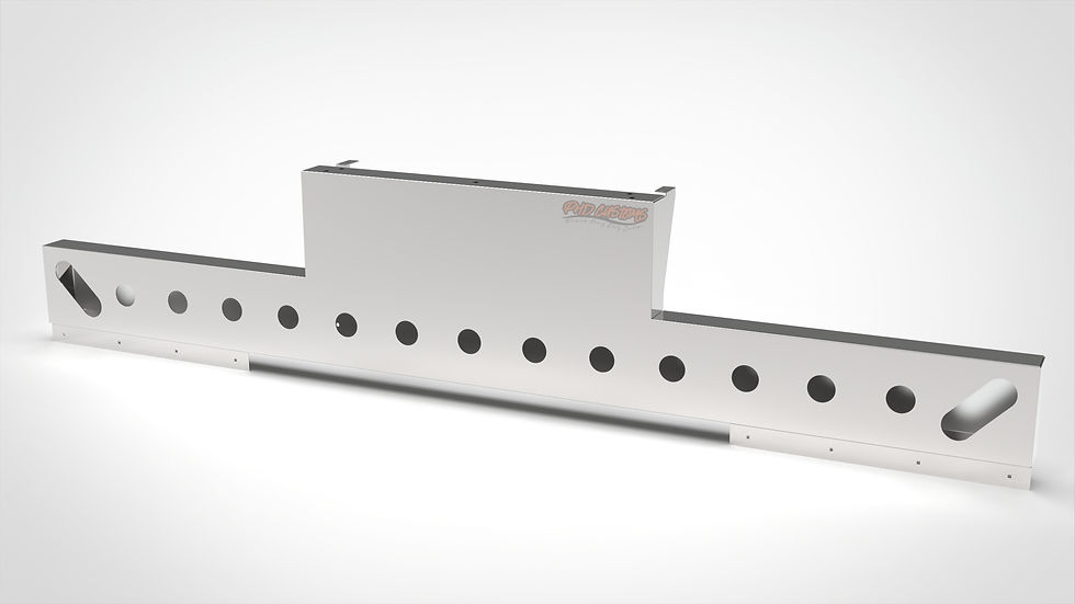 Thumbnail: INVERTED T-BARS WITH ANGLED OVAL LIGHT HOLES