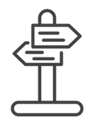 Trailhead sign icon