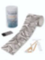 Roll of protection tape, customizable stencil, and squeegee, WilderWild full frame protection