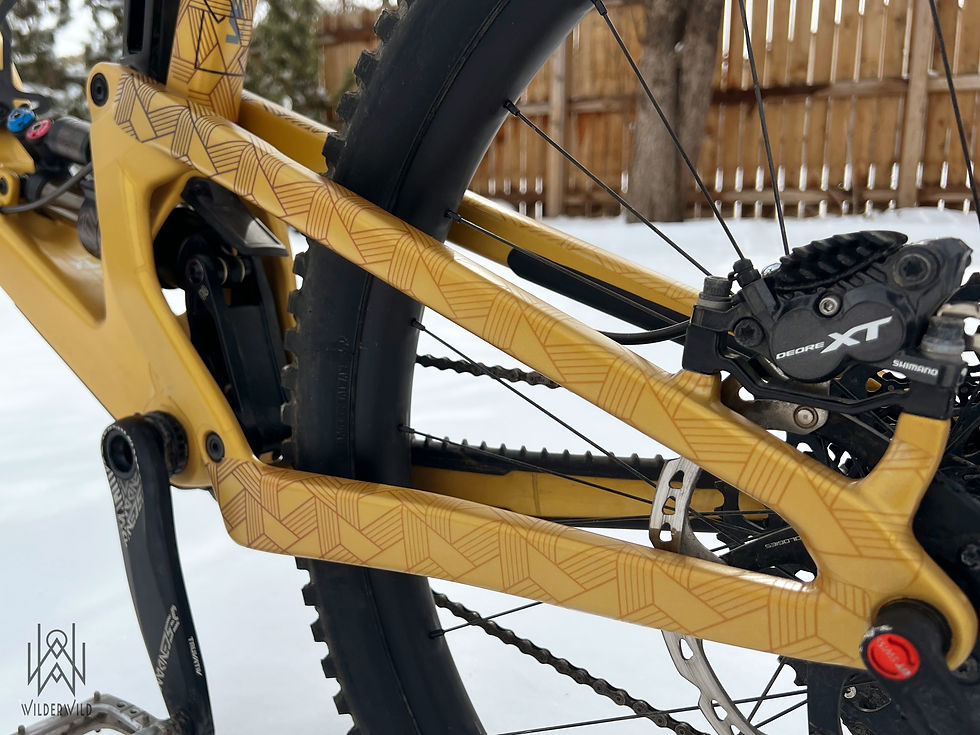 Thumbnail: Rear Triangle mountain bike with Art Deco Protection Tape