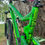 Thumbnail: Seat Post of mountain bike with Black Skulls Protection Tape