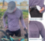 Thumbnail: Purple Bamboo Hoodie from the front with sunglass wipe and raglan sleeve