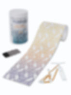 Roll of protection tape, customizable stencil, and squeegee. Full frame mountain bike protection from WilderWild