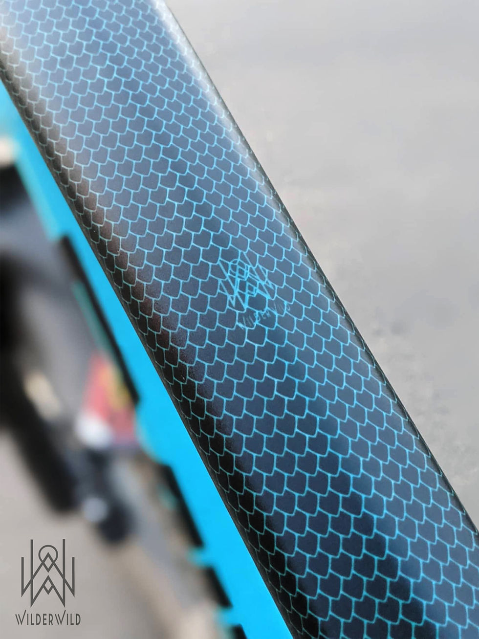Thumbnail: Top Tube of mountain bike with Dragon Scale Protection Tape