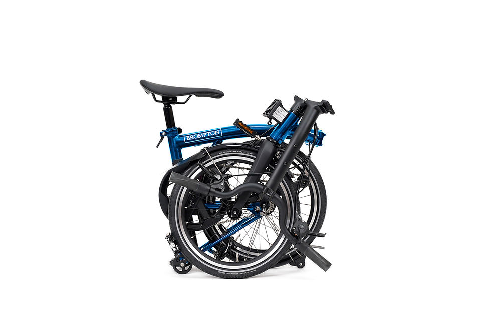 Thumbnail: Brompton P Line MK2 Pacific Lacquer Folded