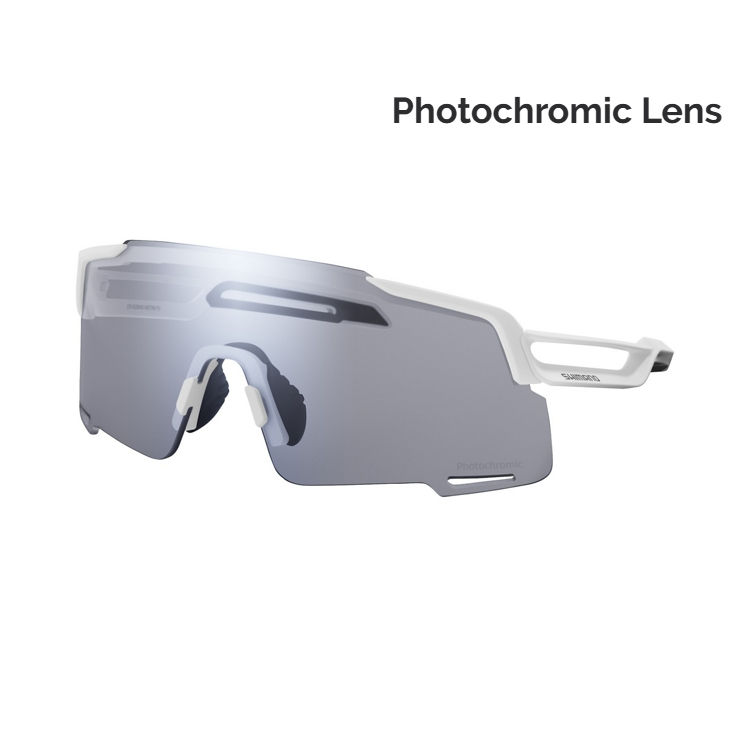 Shimano Equinox Photochromic Matte White Sunglasses