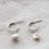 Thumbnail: Pearl Hoop Earrings