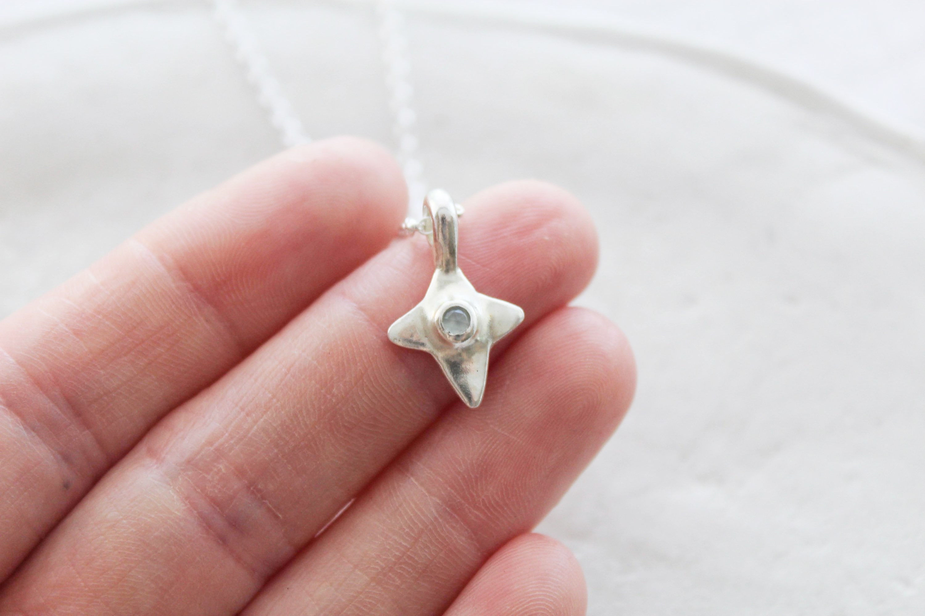 Chalcedony North Star Necklace 