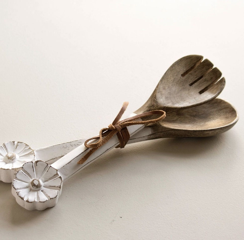 Decorative Wood Serving Utensils