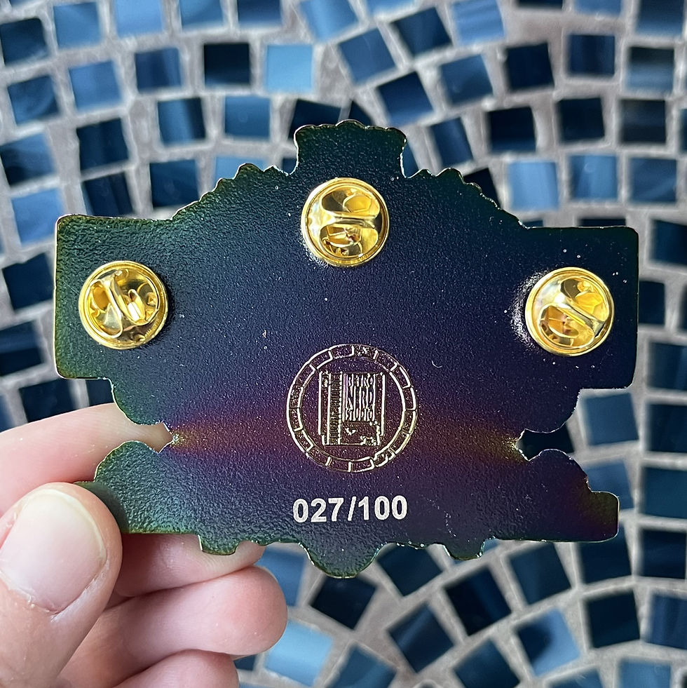 Thumbnail: king of all cosmos enamel pin rainbow