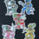 Thumbnail: Mayan Aztec Power Rangers Vinyl Stickers