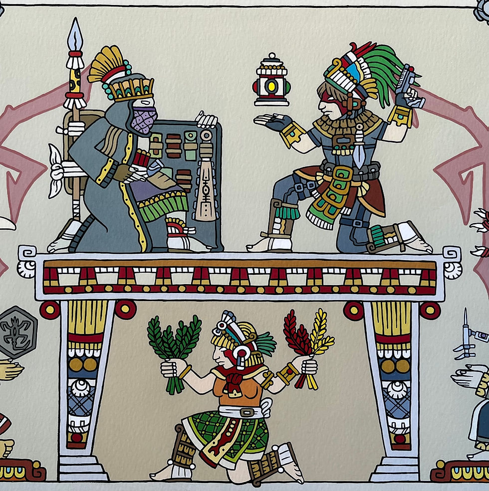 Thumbnail: mayan aztec resident evil 4 art print