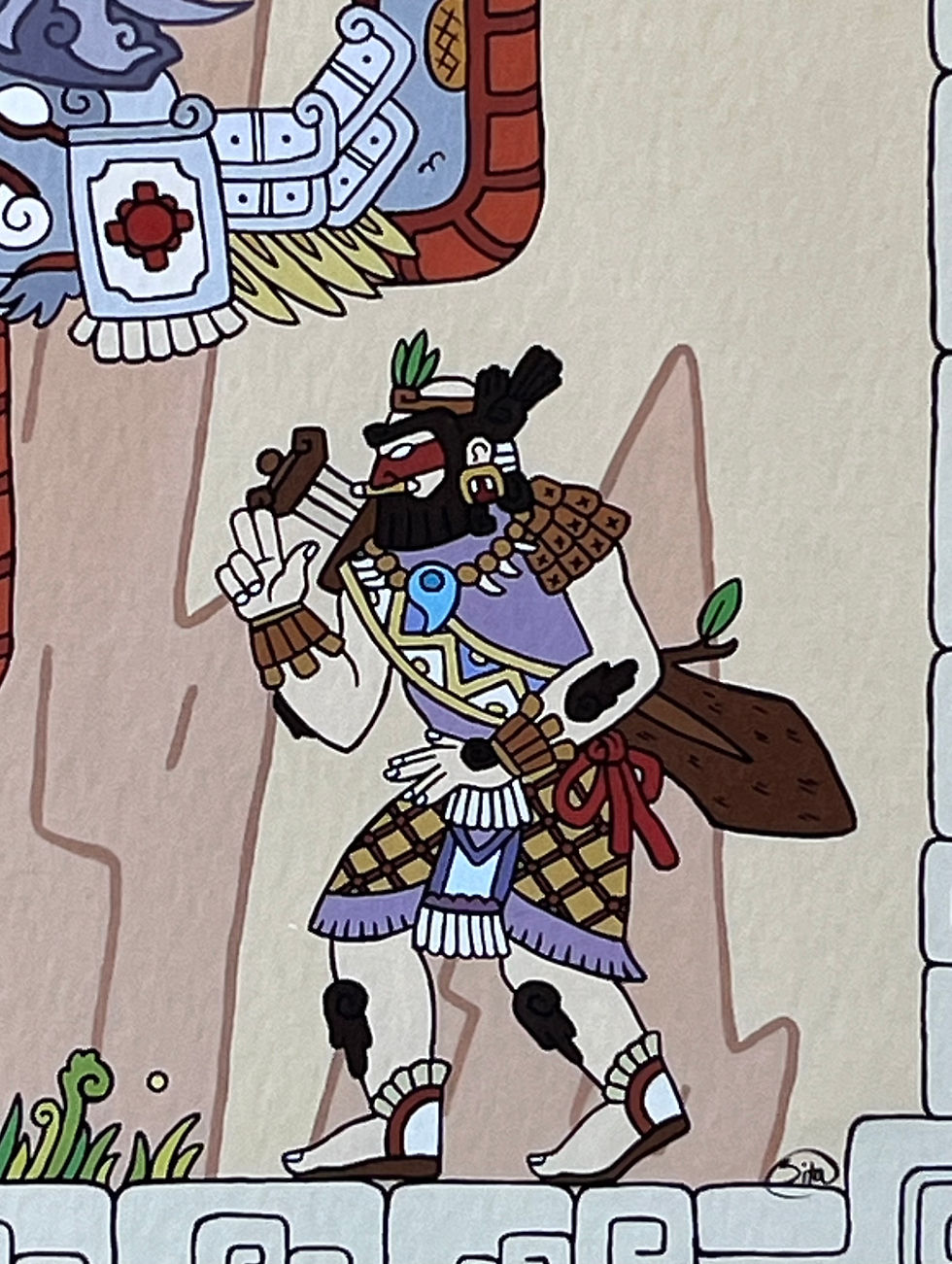 Thumbnail: mayan aztec okami susano art print