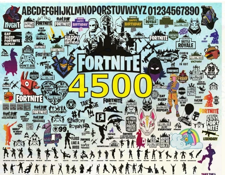 Download Fortnite Svg Bundle Panda Svg PSD Mockup Templates