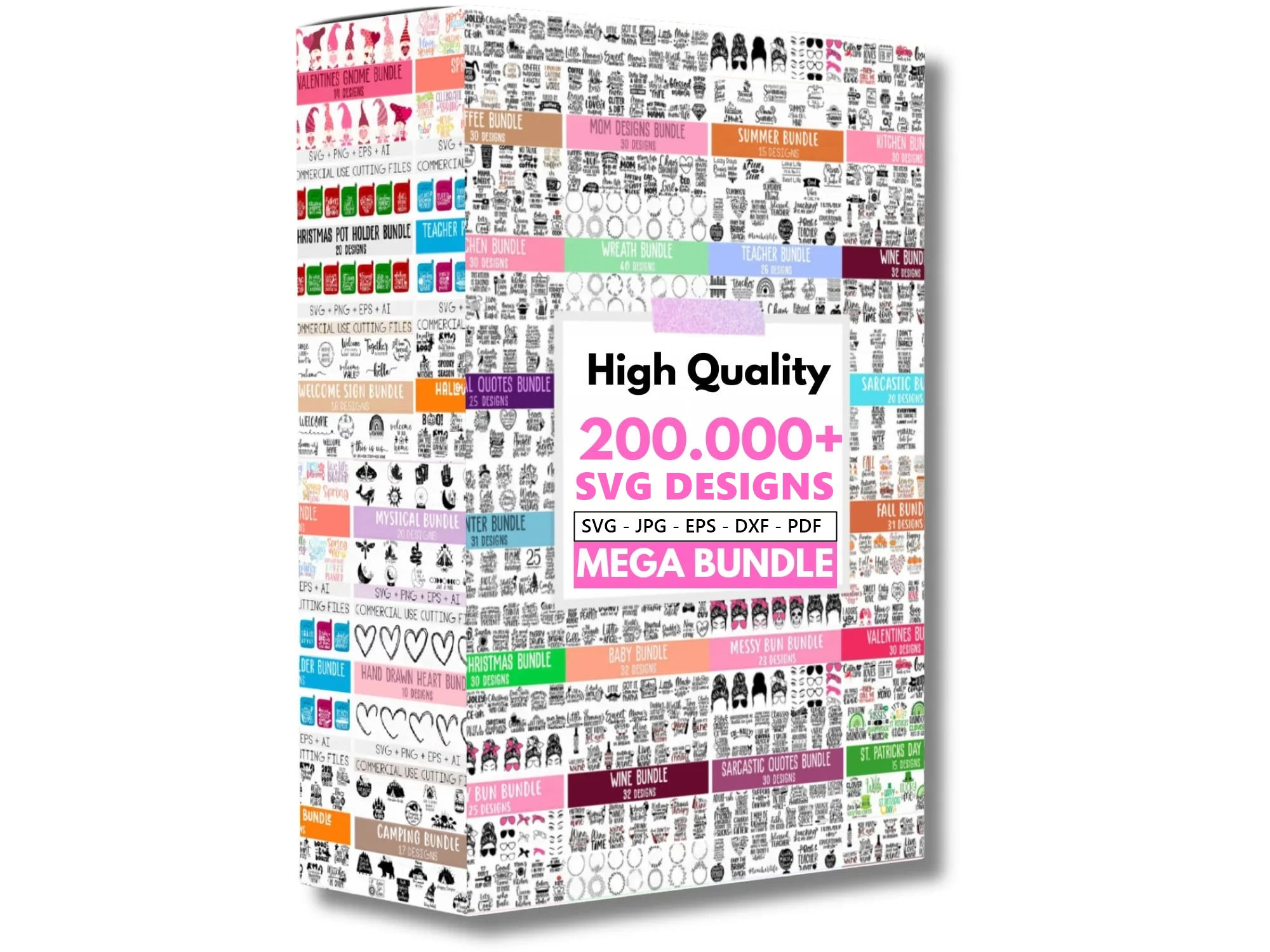 The New Ultimate SVG Bundle for Cricut: 200,000 Unique Designs with Bonus Extras