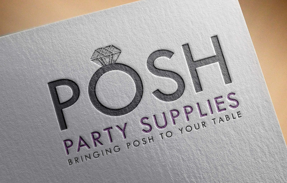 Logo for Posh Party Supplies