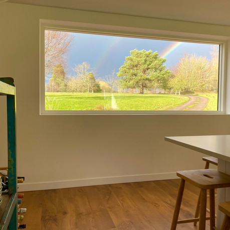 The north facing kitchen window
