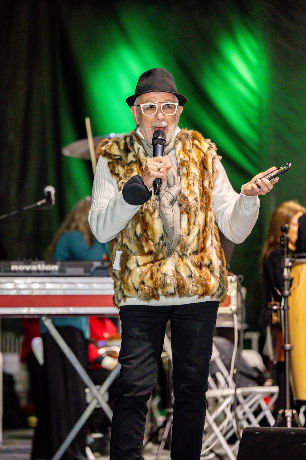 Ray Breslin greeting the crowd at our 2025 New Year's Eve Celebration
