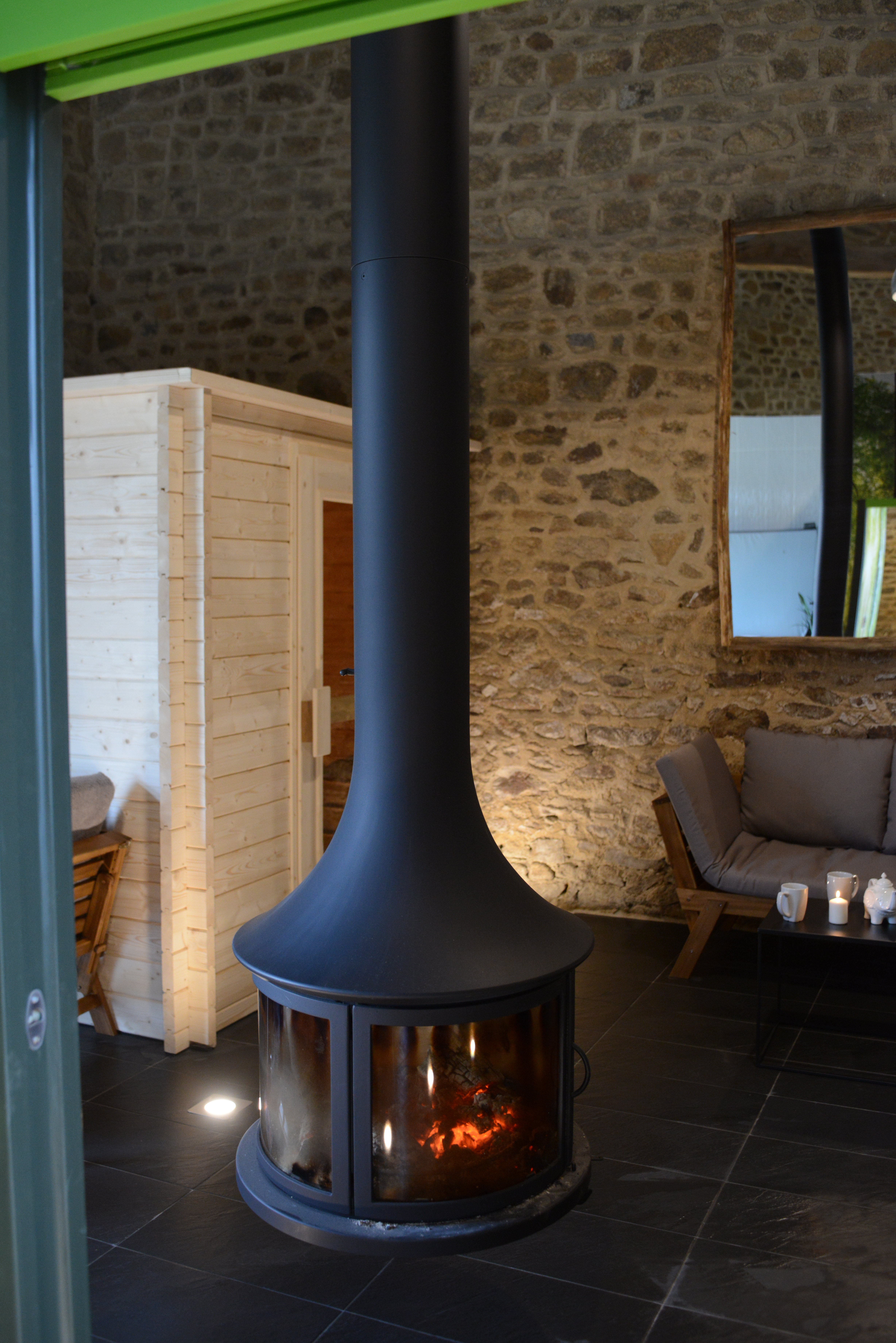 Sauna dans l'espace SPA