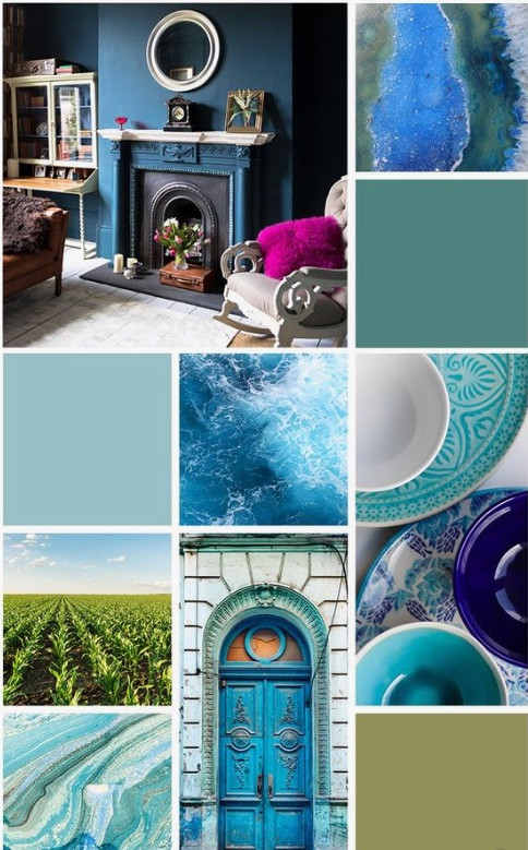 Teintes de bleu