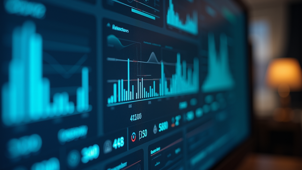 Close-up view of a cybersecurity dashboard on a computer screen