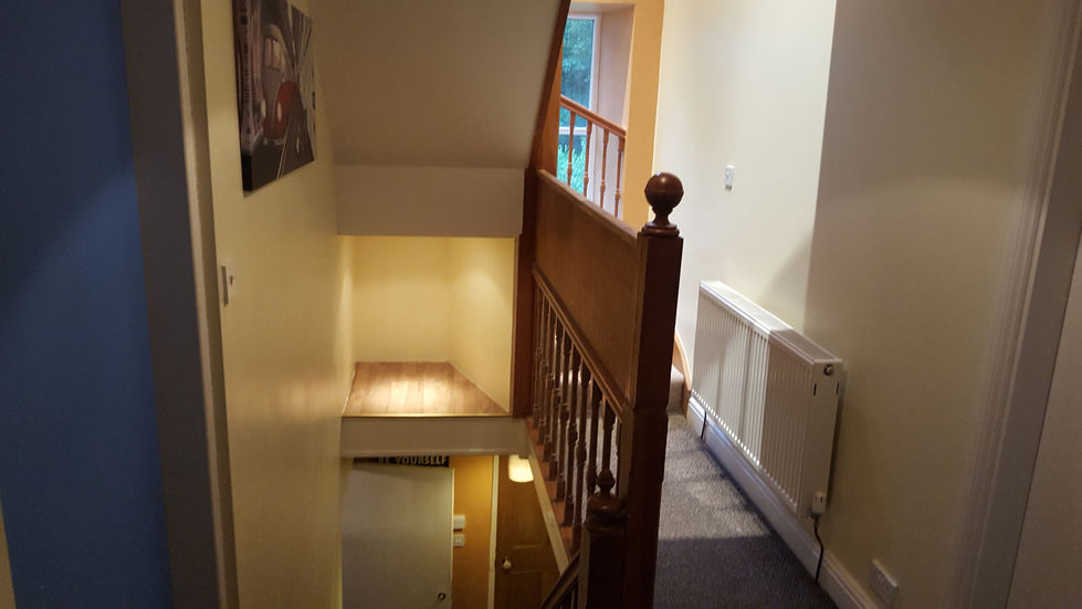 First floor landing painted