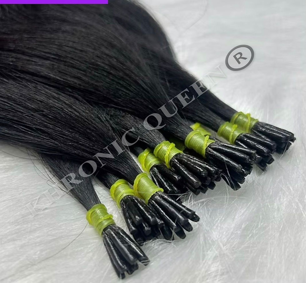 Thumbnail: KHRONIC QUEEN ®️ STRAIGHT TIPS HAIR EXTENSIONS (U-TIP, V-TIP, I-TIP, FLAT TIP &