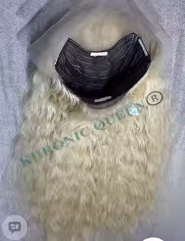 KHRONIC QUEEN ®️ BLONDE WAVY WIG – RAW INDIAN HAIR