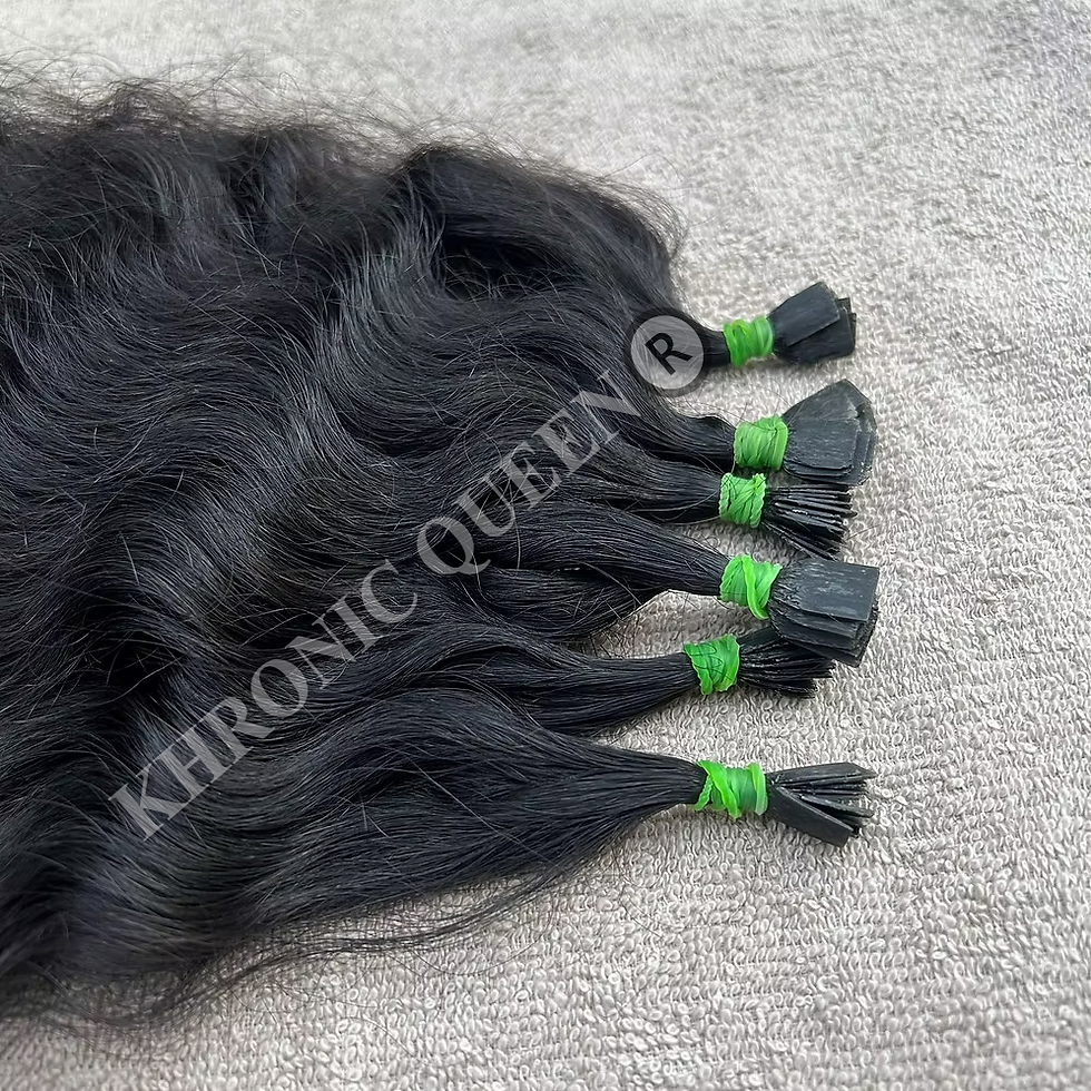 Thumbnail: KHRONIC QUEEN ®️ NATURAL WAVY TIPS HAIR (U-TIP, V-TIP, I-TIP, FLAT TIP & NANO)