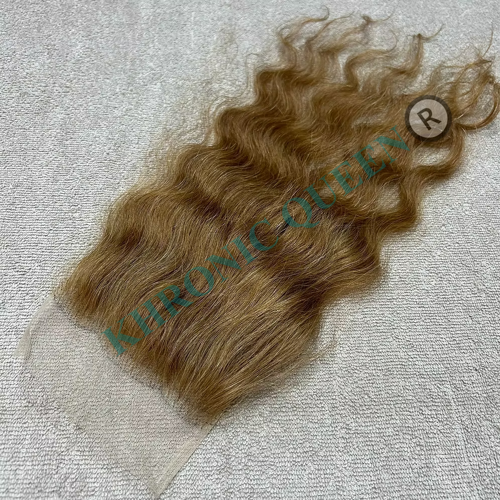 KHRONIC QUEEN ®️ BLONDE WAVY CLOSURES – RAW INDIAN HAIR
