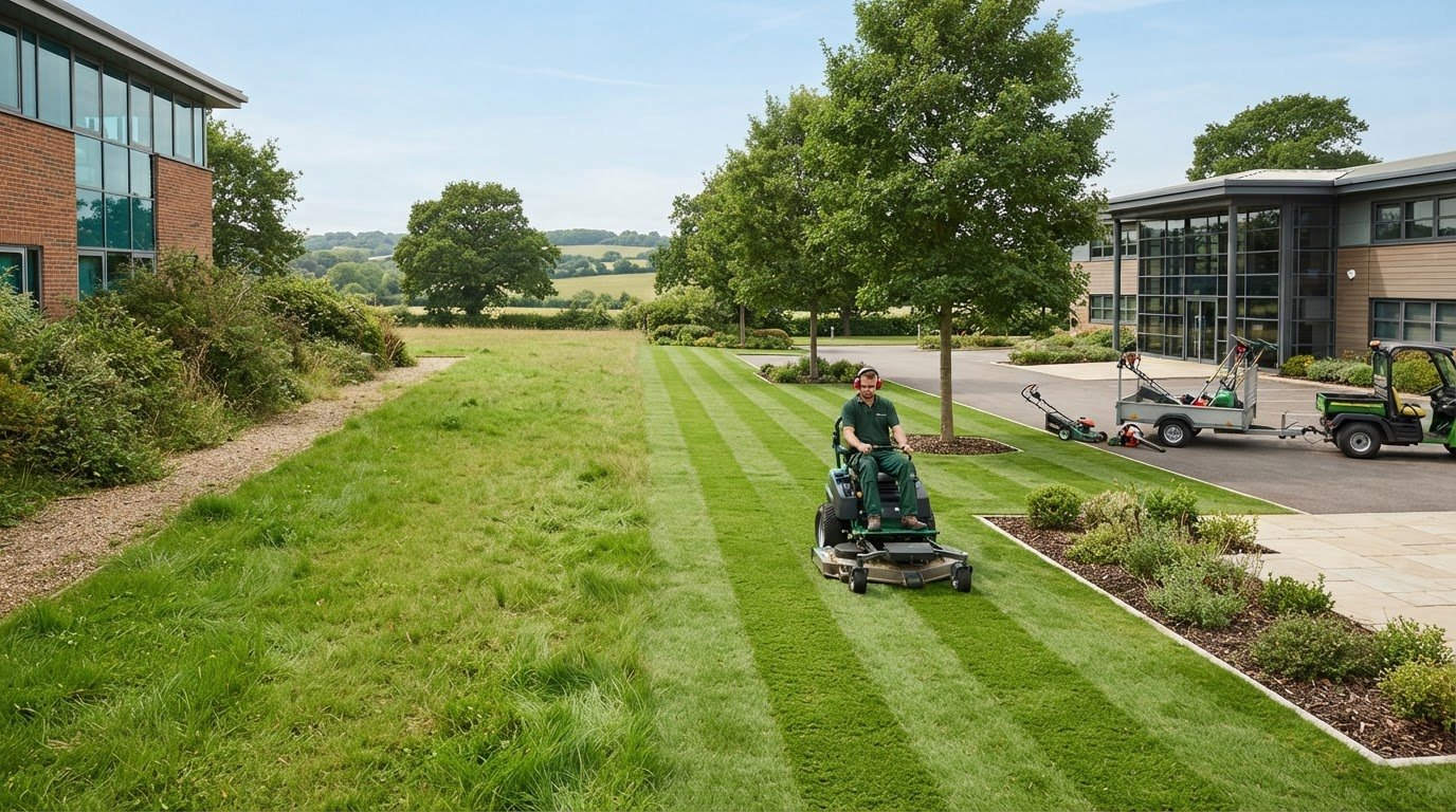 Commercial Lawn Mowing in Berkshire: Reliable Care for Business Grounds