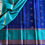 Thumbnail: Navi • Mesmerising royal blue with rich turquoise borders lightweight pure silk