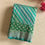 Thumbnail: Tempting tiffany blue with sea green Banarasi soft designer Georgette silk