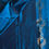 Thumbnail: Bold & beautiful marine blue pure silk with designer floral zari weave 