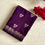 Thumbnail: Deep purple jute tussar with floral buttas all over and lotus borders