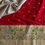 Thumbnail: Scarlet jute tussar wit Meenakari woven designer chalkwhite borders & rich pallu