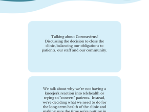 Making the Decision to Close the Clinic Due to Coronavirus