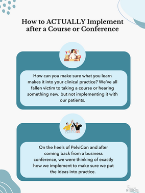 How to ACTUALLY Implement after a Course or Conference