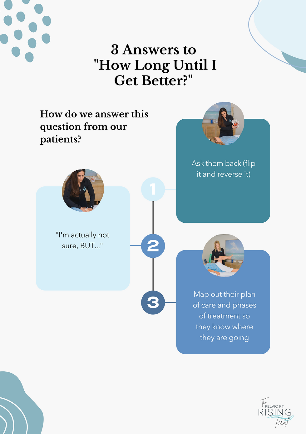 3 Answers to "How Long Until I Get Better?"