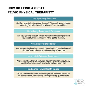 How do I find a great pelvic physical therapist?