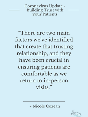 Coronavirus Update - Building Trust with your Patients