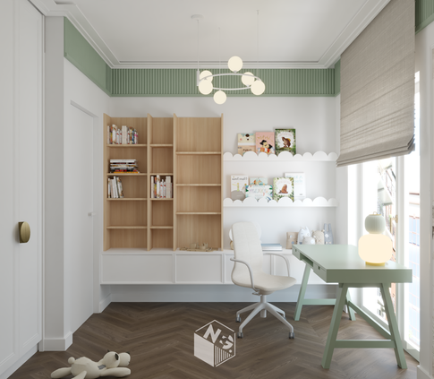 Wnętrze modern classic z kolorem | NEG DESIGN Natalia Grzywacz