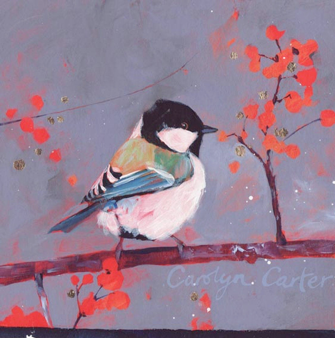 Αποτέλεσμα εικόνας για coal tit painting