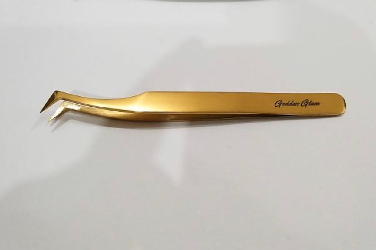 Curved (Volume) Gold Tweezer Set