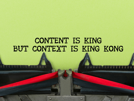What creates effective communication? Creating context for the audience is key.