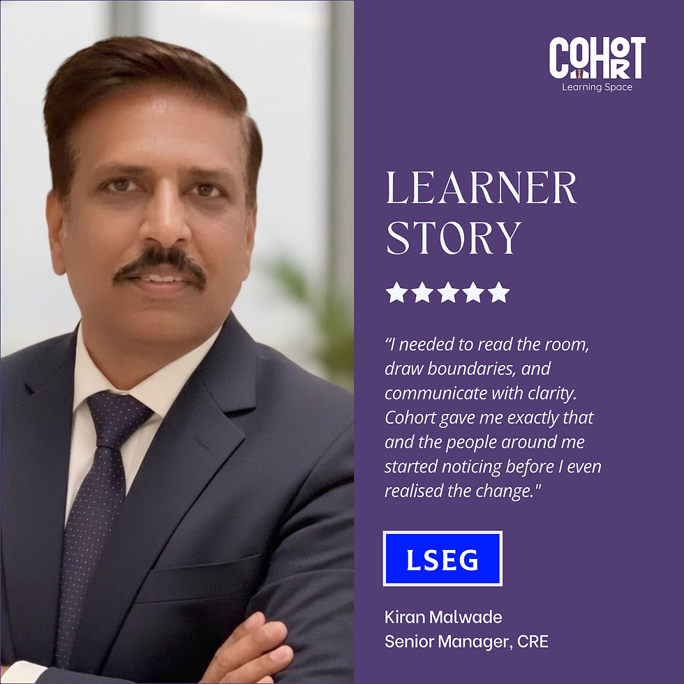 Learner Success Story: He Knew His Work Was Good. So Why Did He Keep Walking Out of Meetings Feeling Invisible?