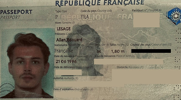 A2L's ‘Passport’ and related personal credentials, plus a front picture.