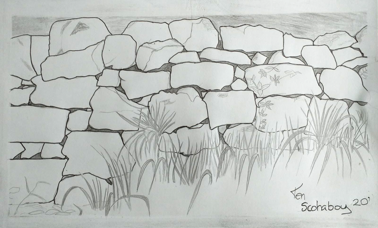 Local wall at Scohaboy By Ken Curran
